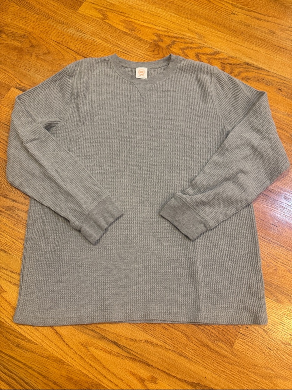 Grey Waffle Knit Tee